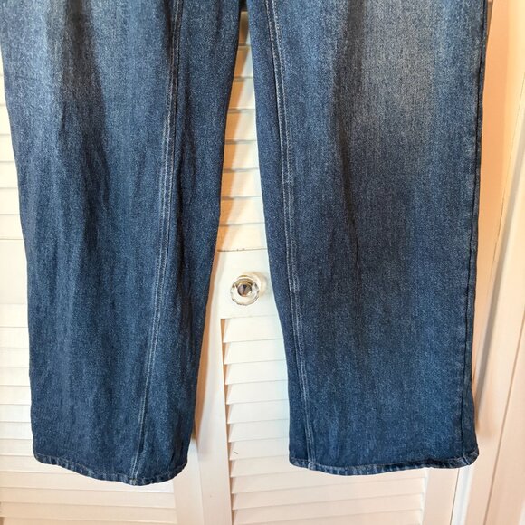 rag & bone Miramar Terry Wide Leg Jeans sweatpants denim medium cotton - Picture 3 of 13